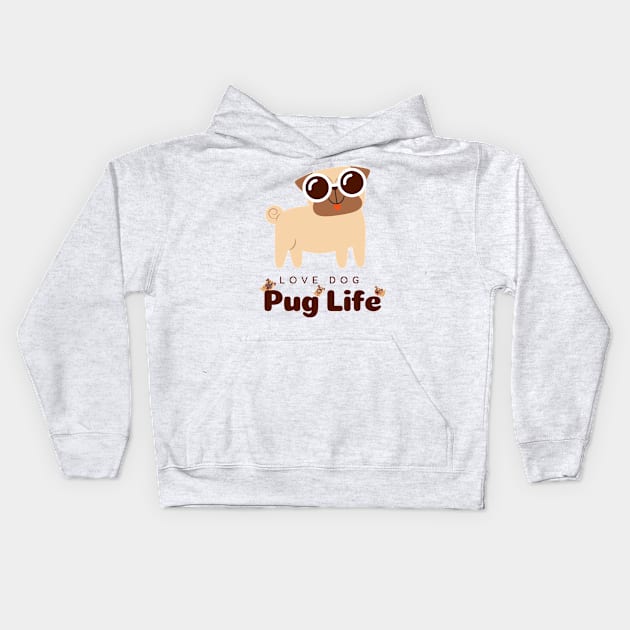 LOVE DOG Kids Hoodie by MeKong